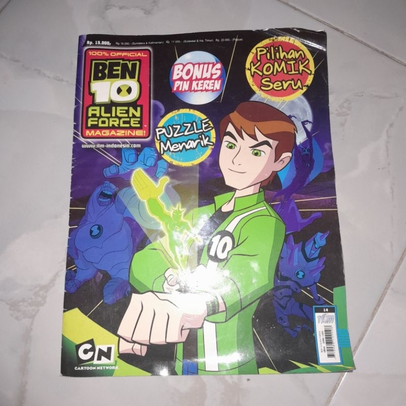 ORIGINAL BEKAS KOMIK ANAK KOMIK BEN 10 ALIEN FORCE MAGIZINE - 100% OFFICIAL BEN 10 ALIEN FORCE MAGAZ