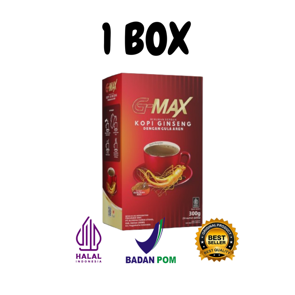 

PROMO G-MAX COFFE - KOPI GINGSENG PENAMBAH STAMINA PRIA DEWASA ORIGINAL BPOM