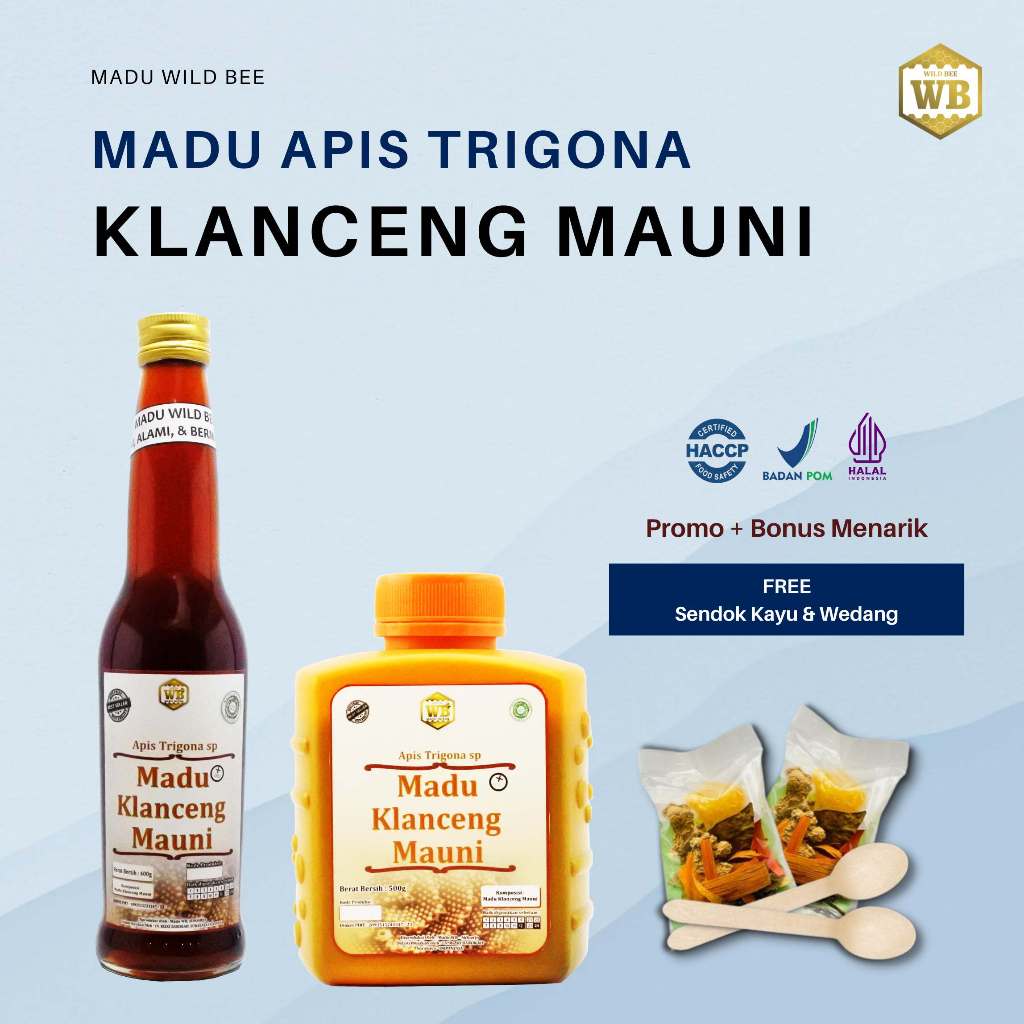 

Madu Klanceng Mauni / Madu Klanceng Lebah Apis Trigona - Wild Bee Kemasan Ekonomis