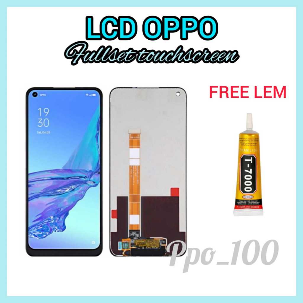 GRATIS LEM LCD Oppo A53 / Realme C17/ Realme 7i /A33 Fullset Original layar hp Touchscreen asli new 