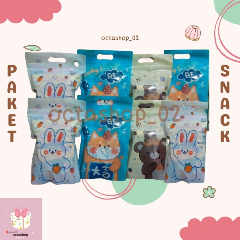 

BUY 39 FREE 1,Paket snack ulang tahun kemasan ziplock//Hampers snack//Gift Snack