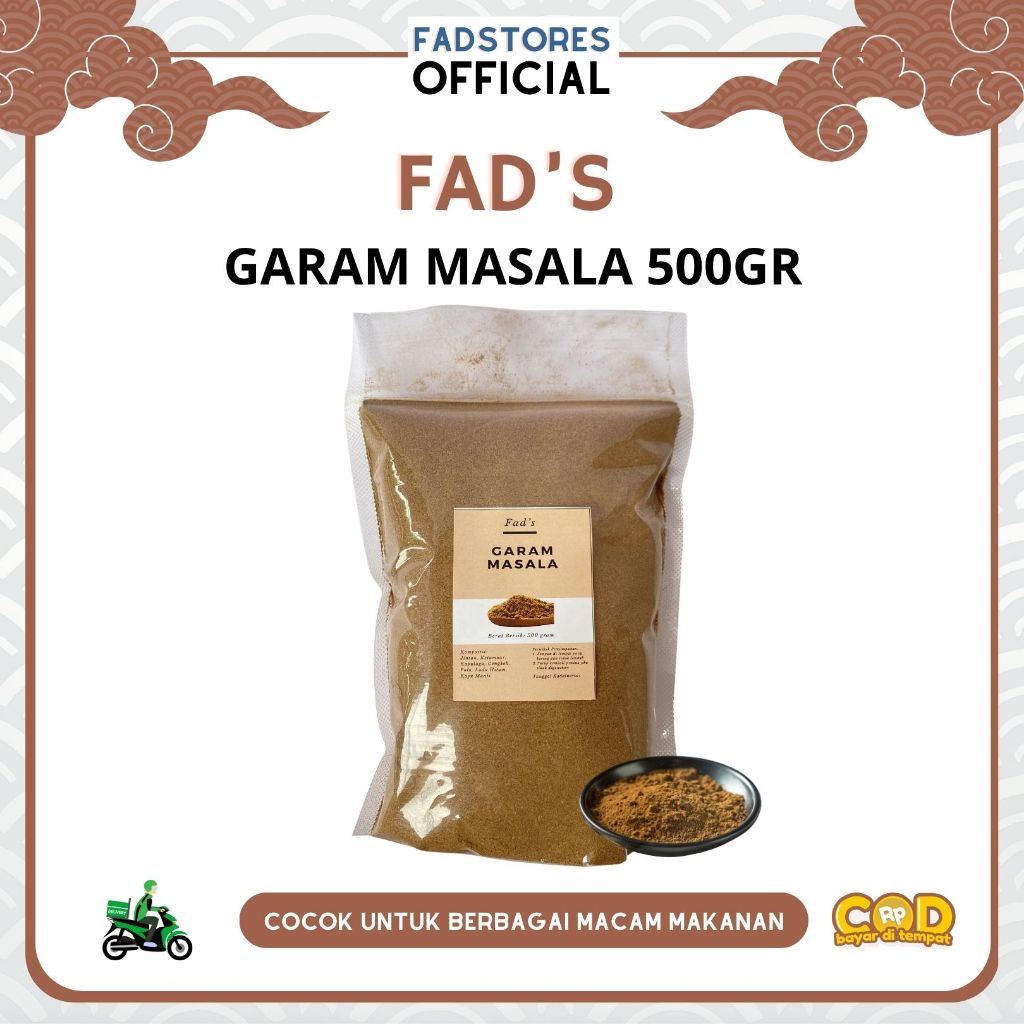 

Garam Masala 500gr - Garam Masala Powder 500gram - Fad's Rempah Bubuk