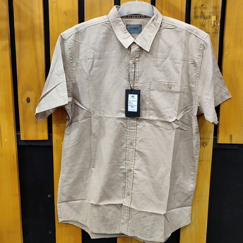 HUGO SELECTION ORIGINAL 004 Atasan Kemeja Pria Lengan Pendek