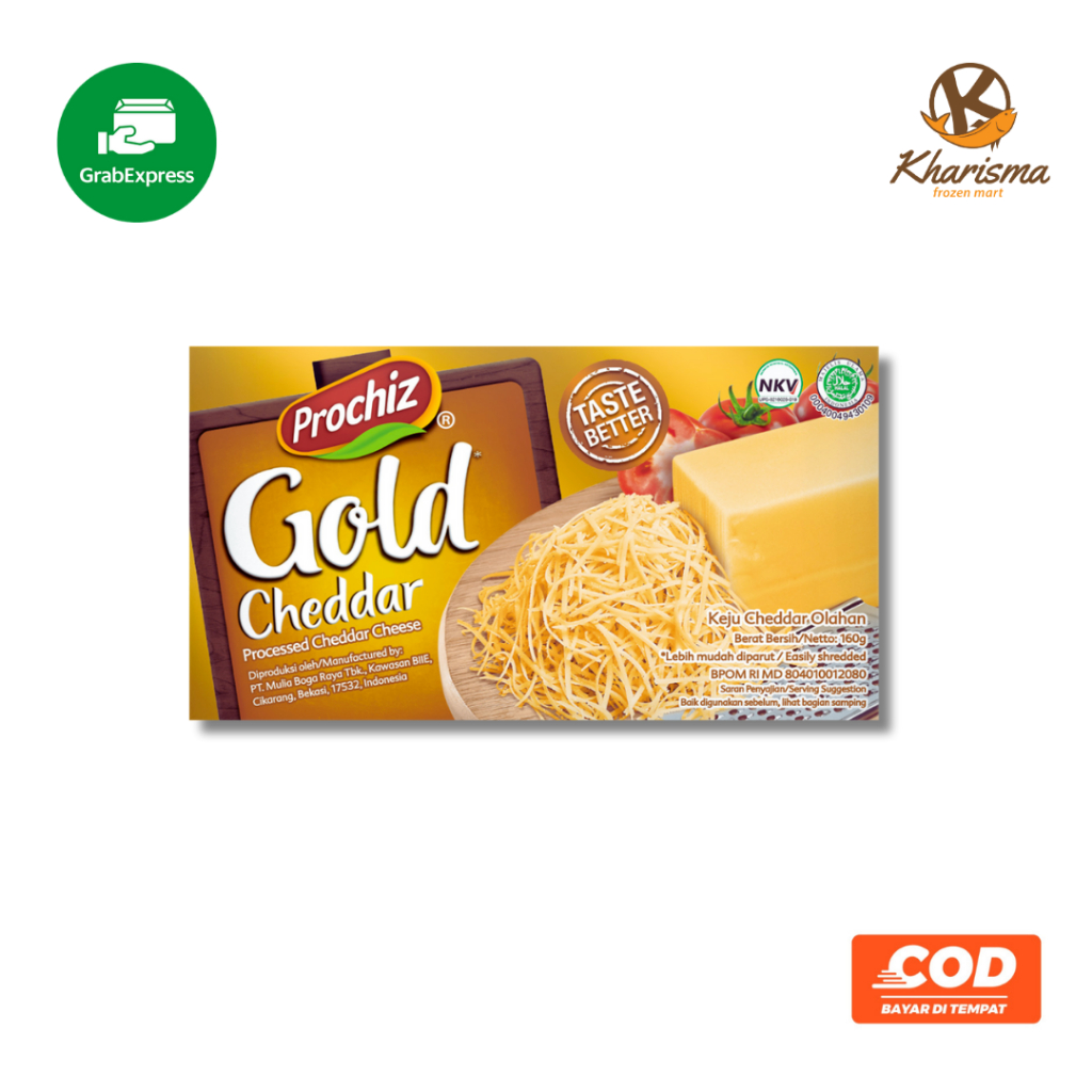 

Prochiz Gold Keju Cheddar Batangan 160g