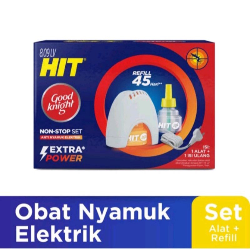Hit Nonstop Alat + Refil 33ML Hit elektrik Anti Nyamuk