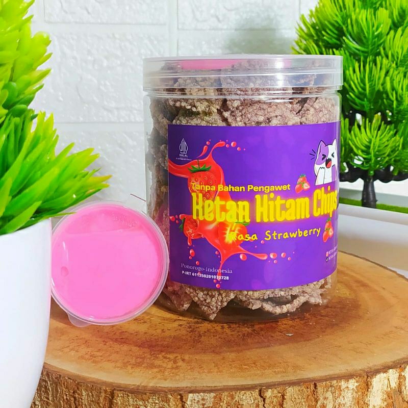 

Ketan Hitam Chips With Cocolan (Rasa Stawberry)