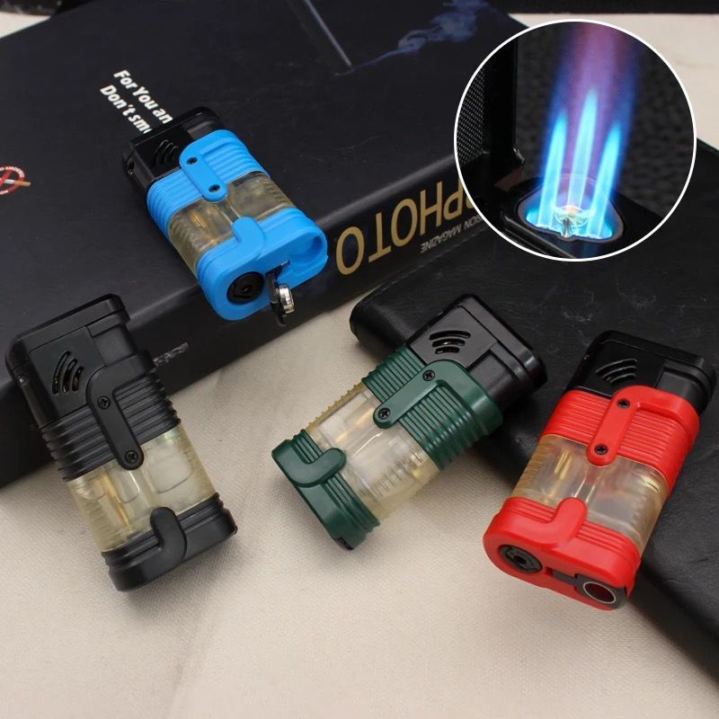 Mancis Korek Api Gas Flame Api 3 Jet Korek Gas Las HL 03 Isi Ulang