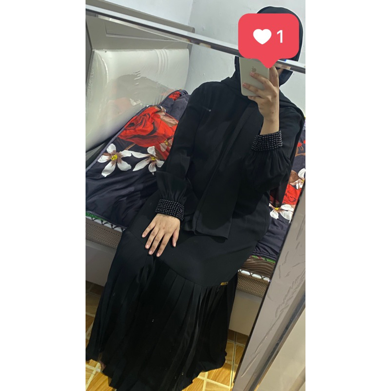 prelov baju merek bazia 100%  asli + free abaya arab saudi 100%