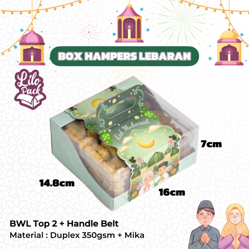 

Box Hampers Idul Fitri BWL Top 2 / Kemasan Parcel Kue Kering Lebaran Eid Mubarak