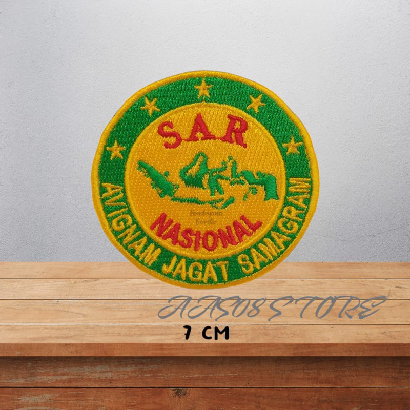 LOGO BORDIR SAR NASIONAL BEDGE BASARNAS EMBLEM BASARNAS