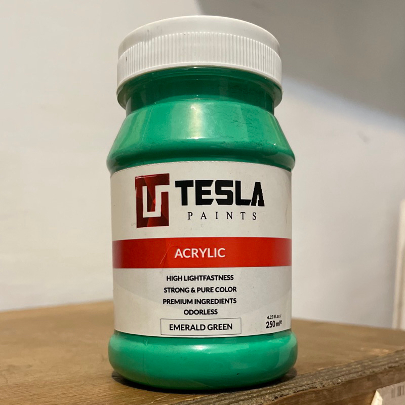 

TESLA PAINTS - ACRYLIC - EMERLAD GREEN 250ML