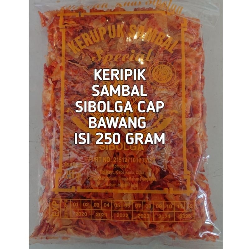 

Keripik Sambal Spesial Sibolga Cap Bawang isi 250 Gram