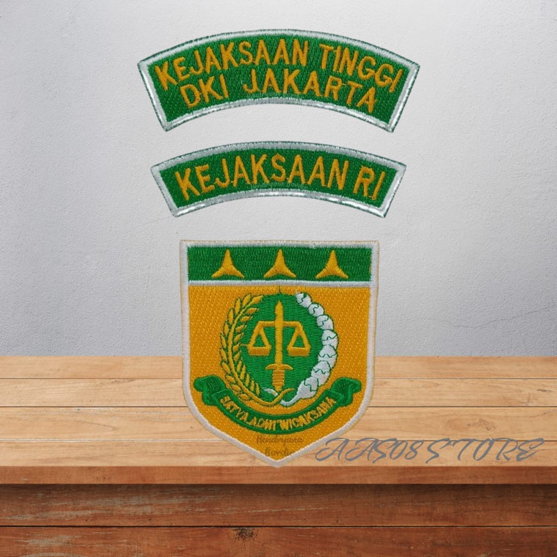 BORDIR LOGO KEJAKSAAN RI BEDGE KEJAKSAAN RI EMBLEM PATCH KEJAKSAAN RI