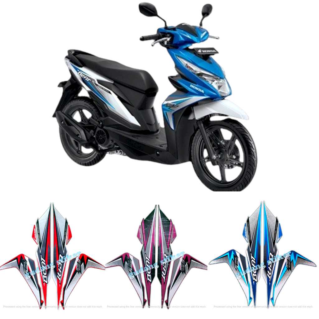 STRIPING MOTOR BEAT FI 2018 ISS IDLING STOP STANDAR FULL SET