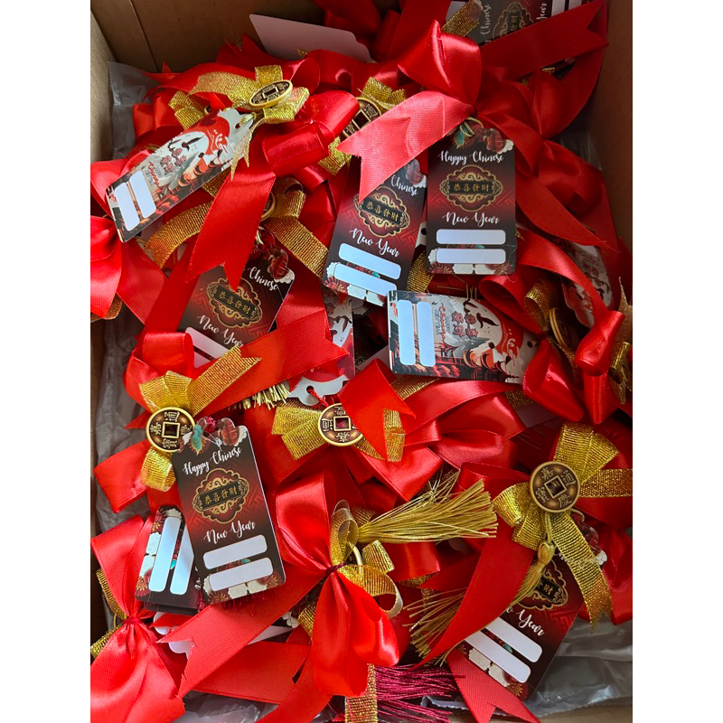 

PITA satin hias hampers parcel hadiah instant imlek sincia Chinese new year + hang tag
