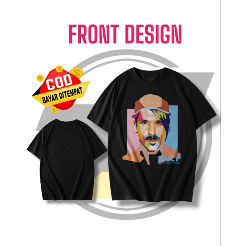 Kaos Band Musik RHCP Cotton Commbed 24s ASLI bukan PE atau Semi