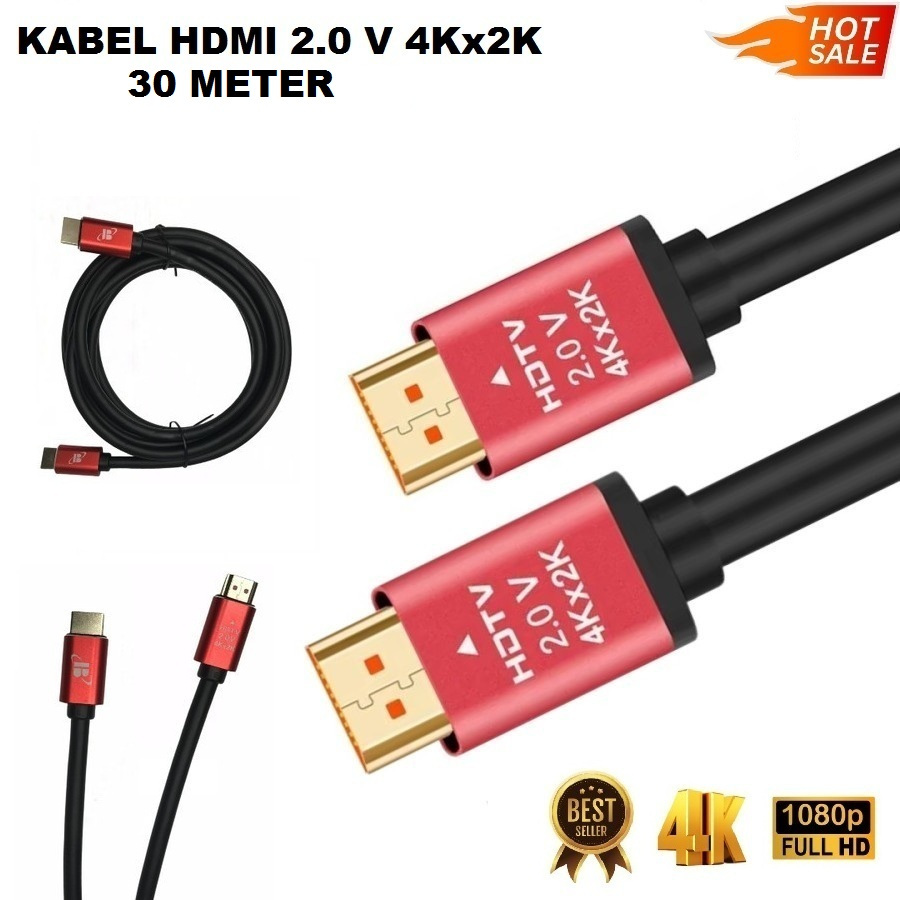 (NEW PRODUCK) Kabel HDMI 4K x 2K 2.0 HDTV KABEL 30 Meter