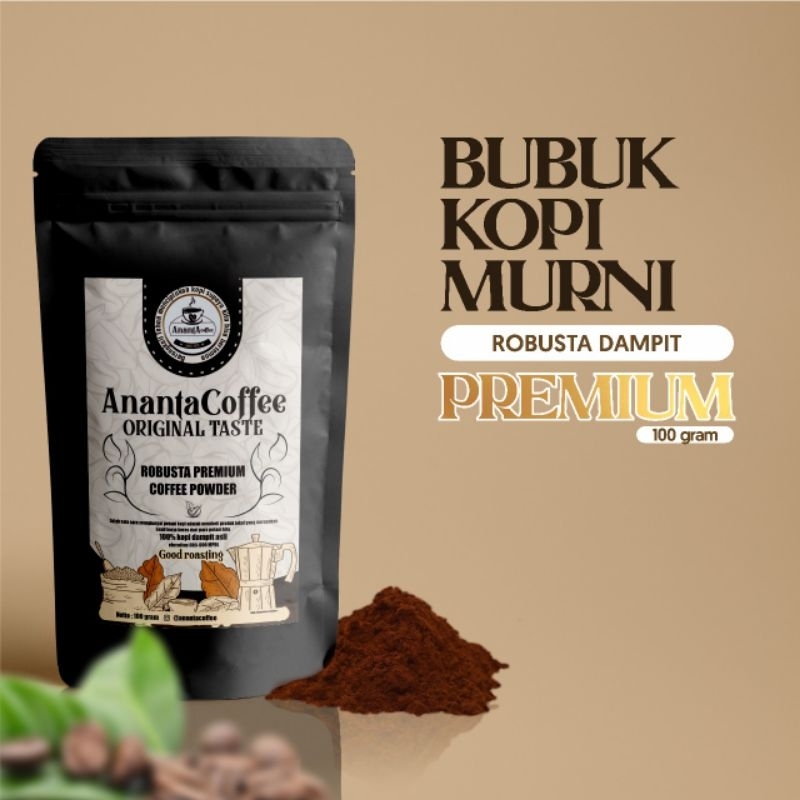 

Kopi Robusta Dampit Murni Bubuk Kopi Dampit Asli 100 Gram Kopi Robusta Premium