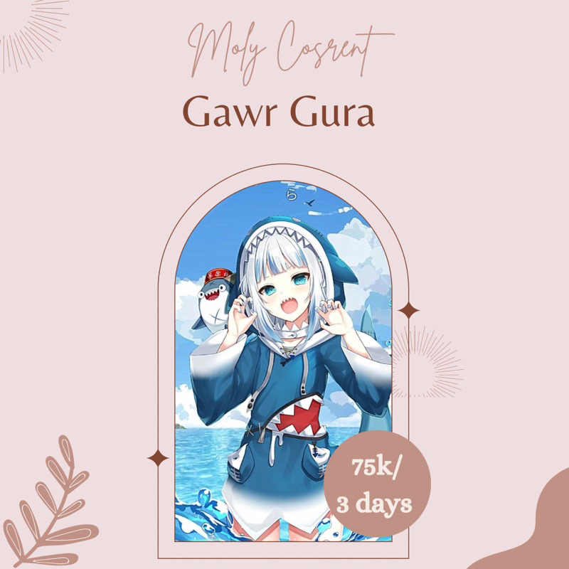 SEWA/RENTAL COSPLAY KOSTUM GAWR GURA