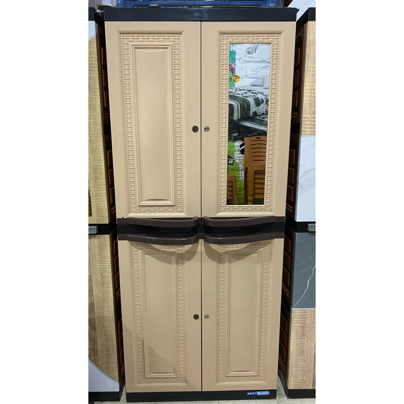 Lemari pakaian plastik lipat