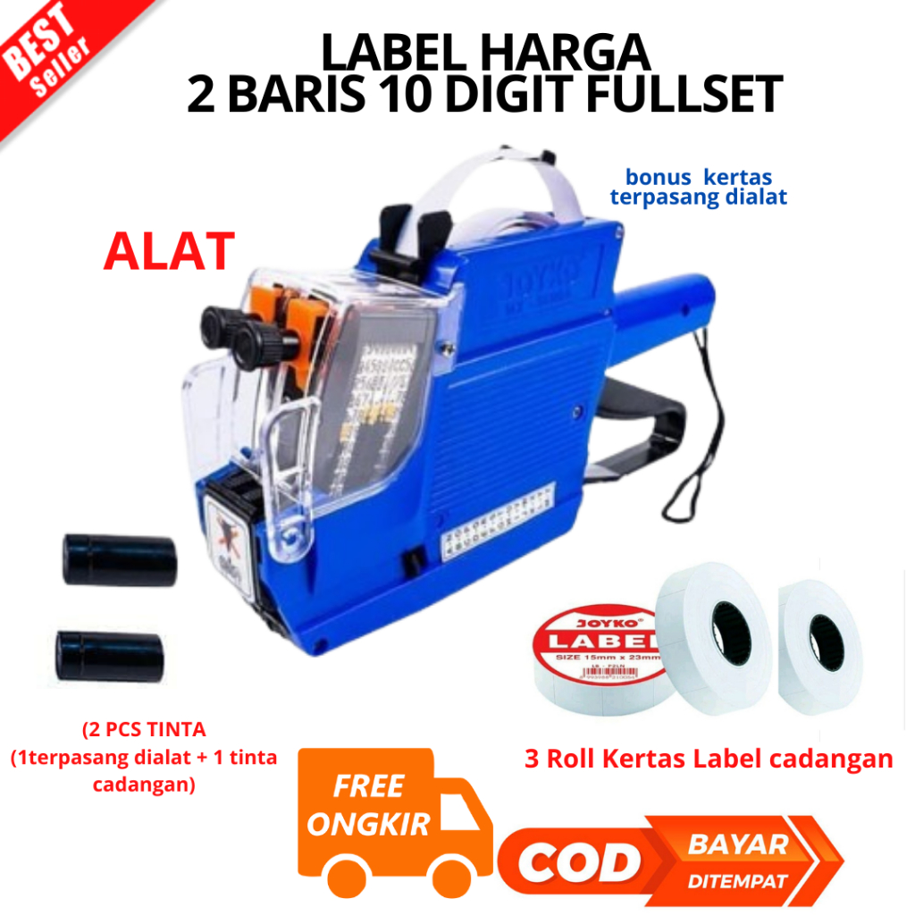 

[BAYAR DITEMPAT ] Alat Label Harga 2 Baris 10 Digit ALAT CETAK HARGA STIKER HARGA PRINTER HARGA MUDAH TINGGAL DITEMPEL