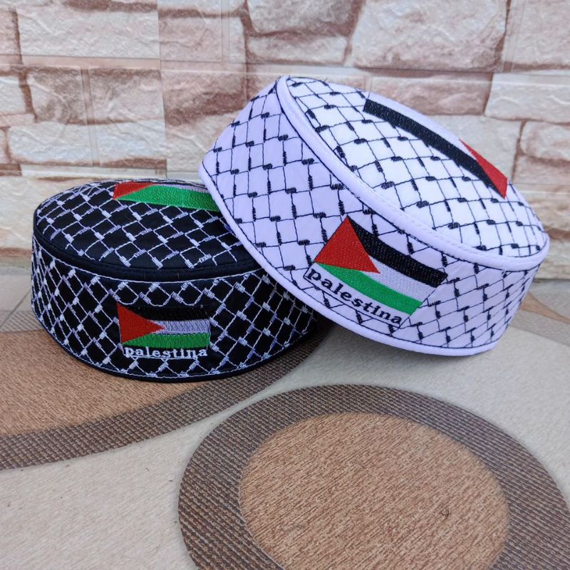 Peci Palestina Anak / kopiah palestina /songkok palestina / peci tarumpah / peci santri / Fashion Mu