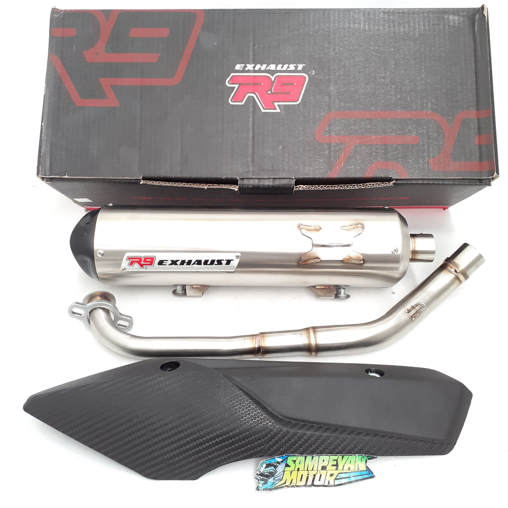 Knalpot Racing Variasi Exhaust R9 R Nine N-Max 155 Old PCX 150 New Aerox Standart Racing Cocok Buat 