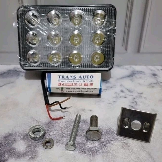 LAMPU SOROT 12 LED/WORK LAMP 12 LED 12VOLT/24VOLT