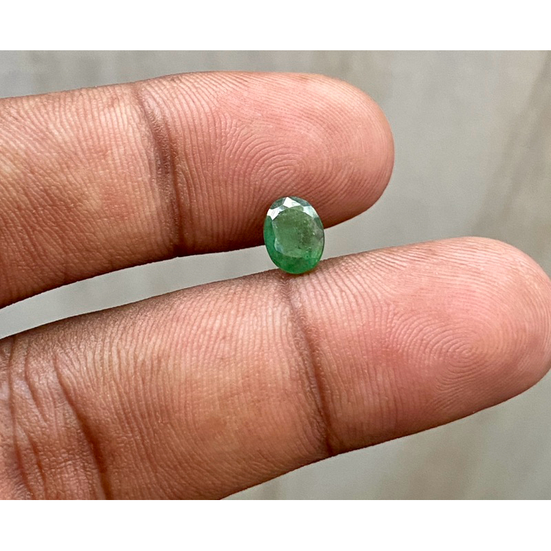 Natural emerald beryl batu zamrud batu jamrud ukuran kecil dim 7.5x6x3
