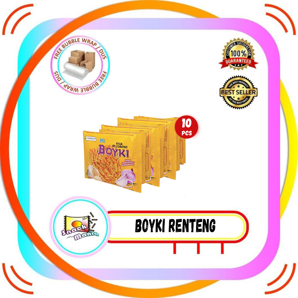 

Mi BOYKI Mie Goreng Kremes 16 gr x 10 Sachet RENTENG