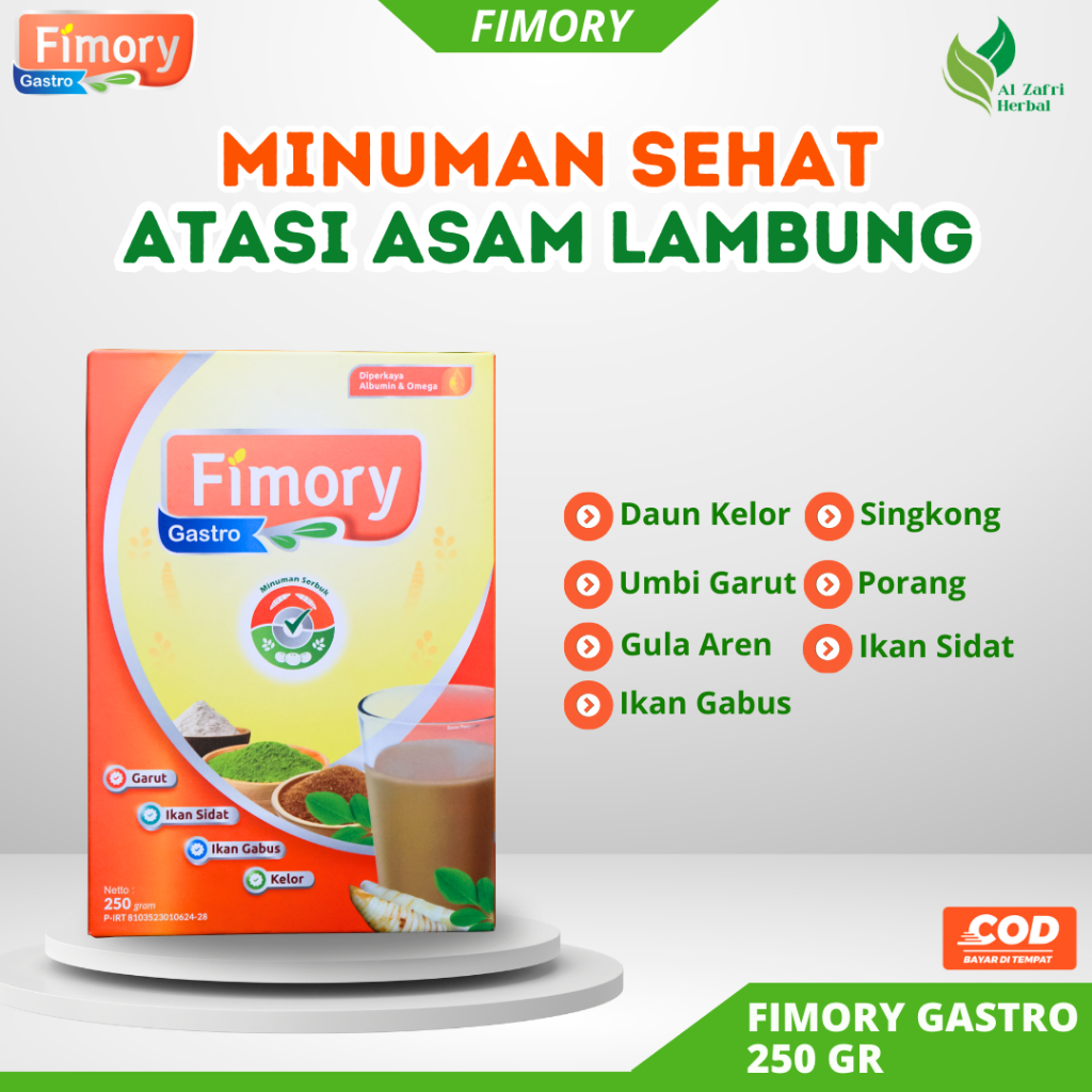 

FIMORY GASTRO - Minuman Herbal Asam Lambung / Obat Gerd | Sudah BPOM