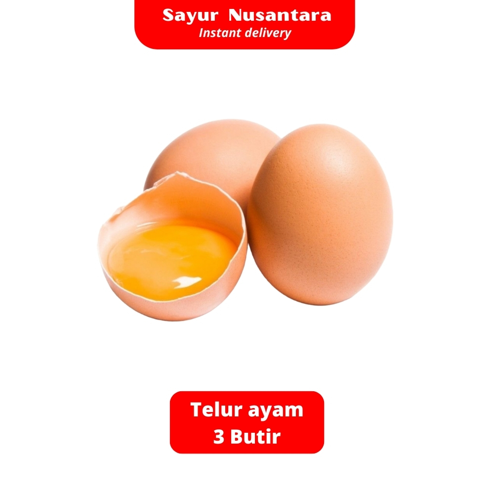 

Telur Ayam 3 Butir - Sayur Nusantara KIRIM INSTANT