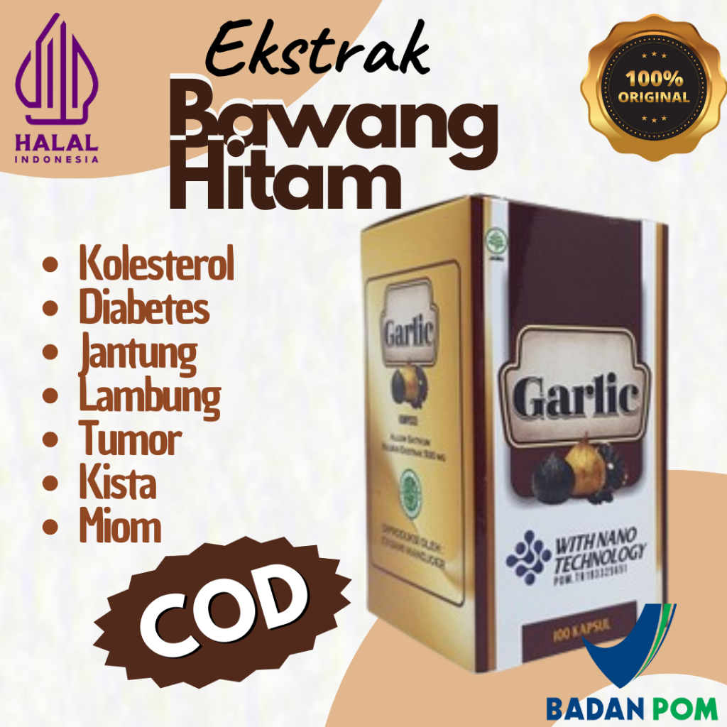 Ekstrak Bawang Hitam Garlic Kapsul Herbal Bawang Tunggal