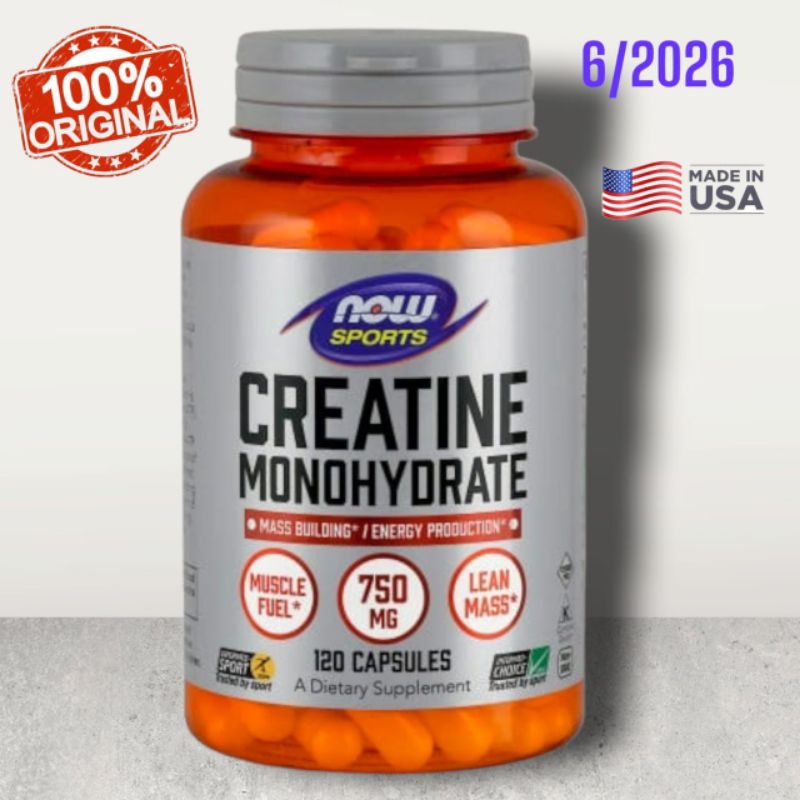 

Now Sport Creatine Monohydrate 750 mg 120 Capsules