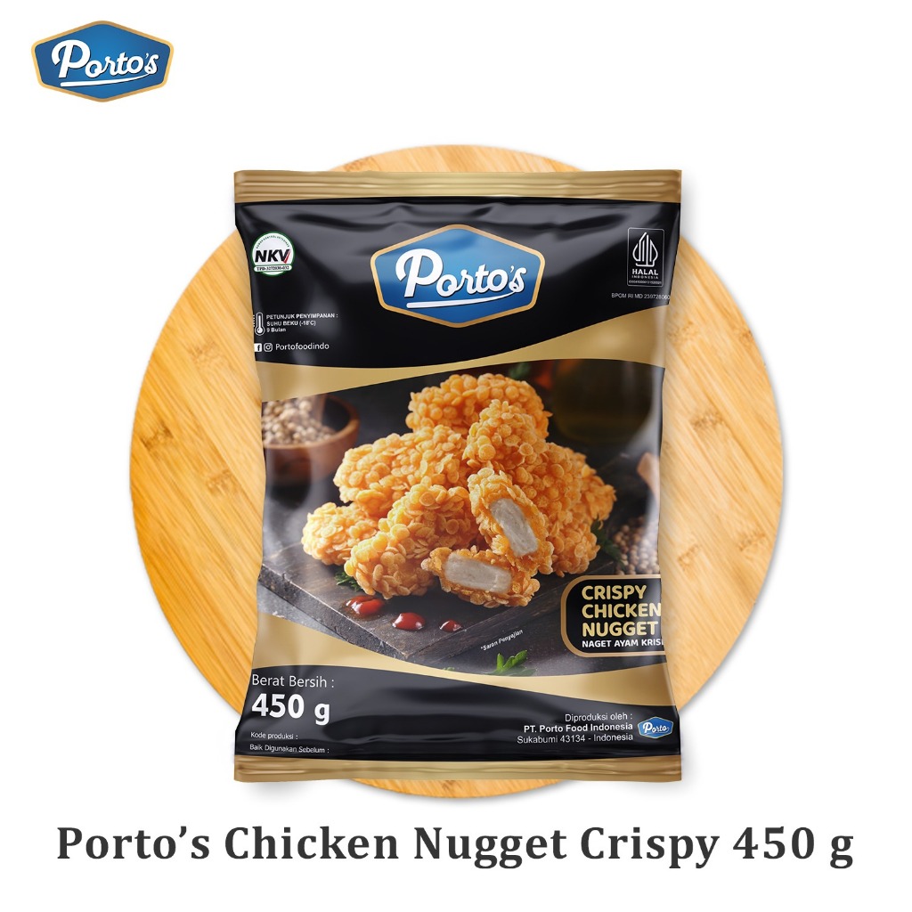 

PORTO'S - Crispy Chicken Nugget 450 gram, Nugget Ayam Buble Crump Halal