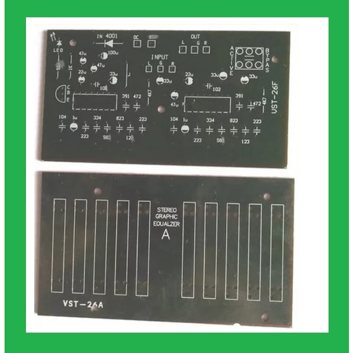 PCB Stereo Graphic Equaliser 10 Band VST26F.A