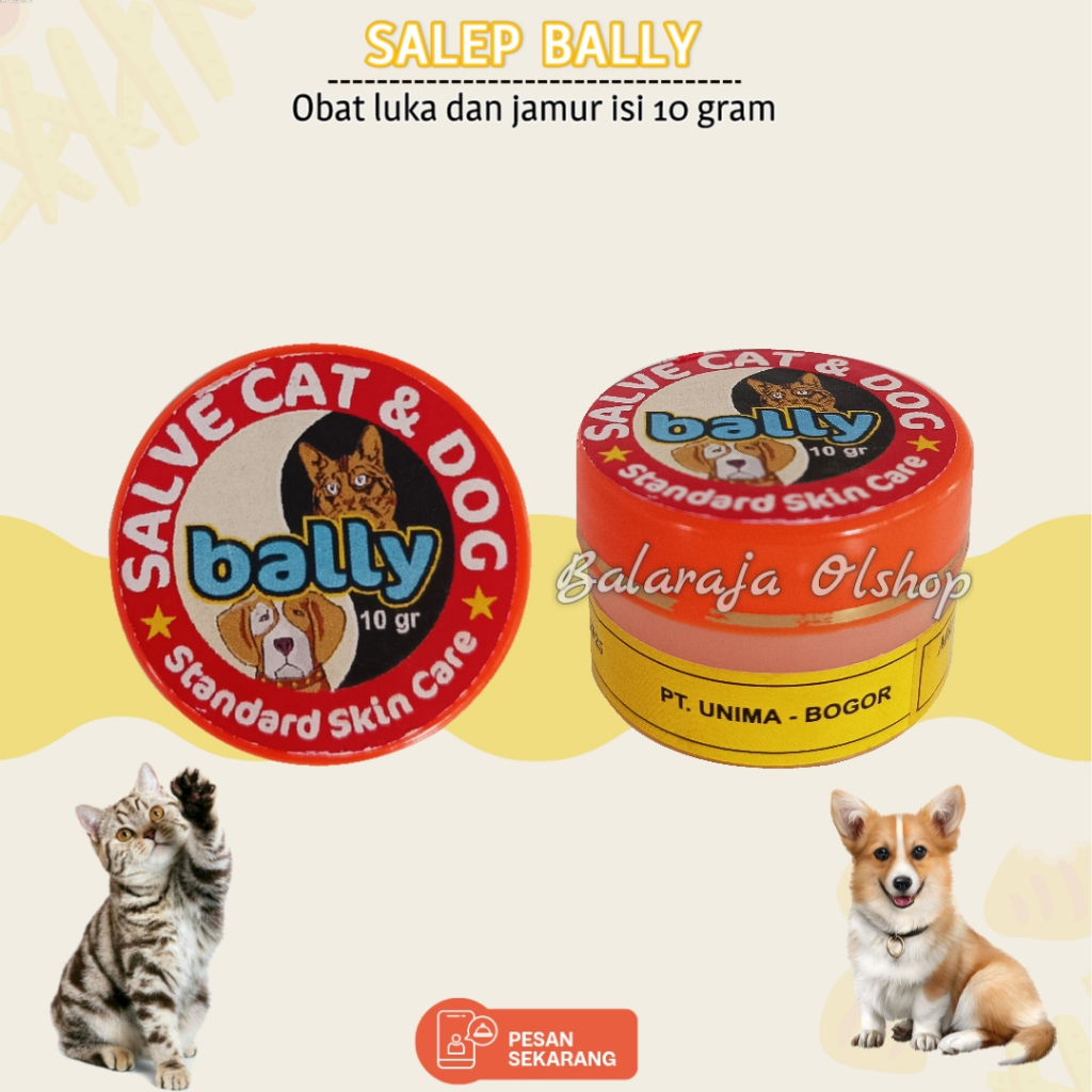 Salep BALLY obat jamur luka iritasi kulit kucing
