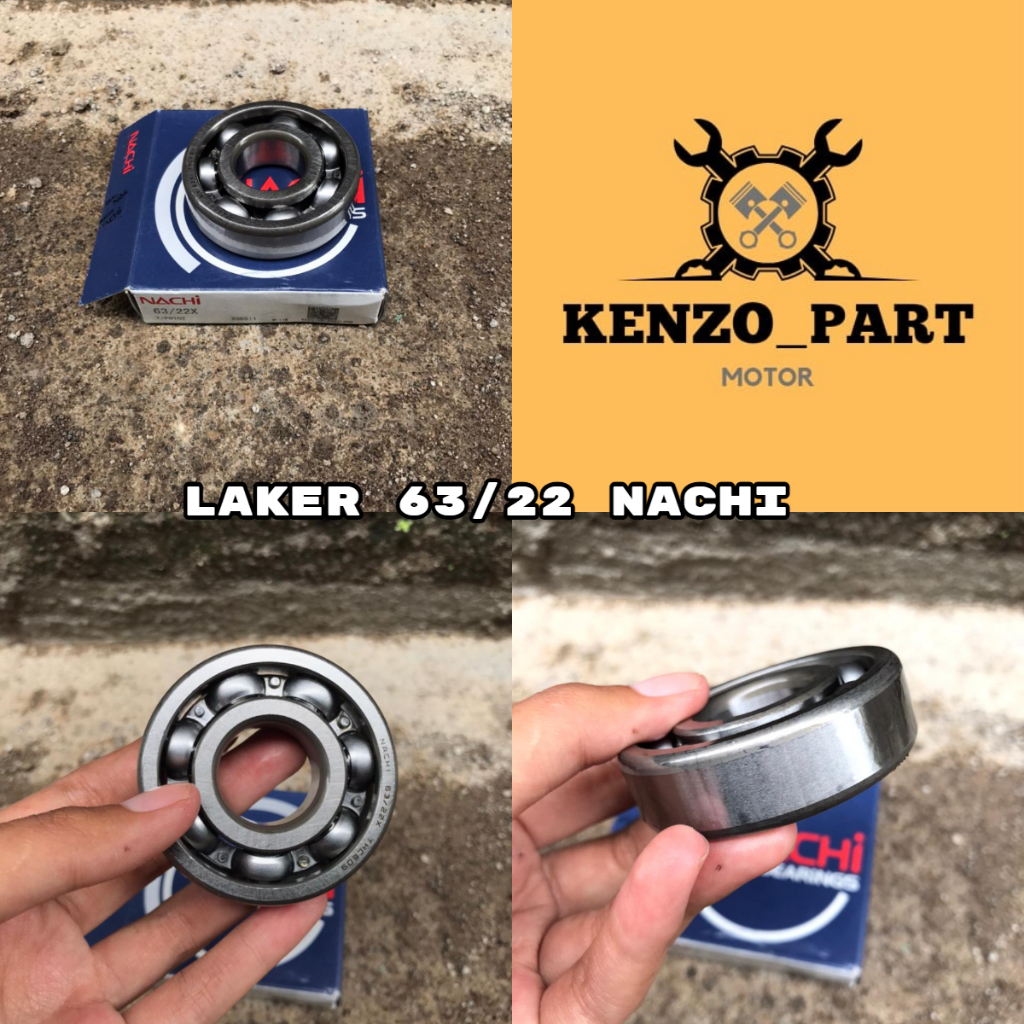 LAKER BEARING LAKER LAHER  63/22  MERK NACHI || LAKER KLAKER MERK NACHI LAKER LAHER 63/22