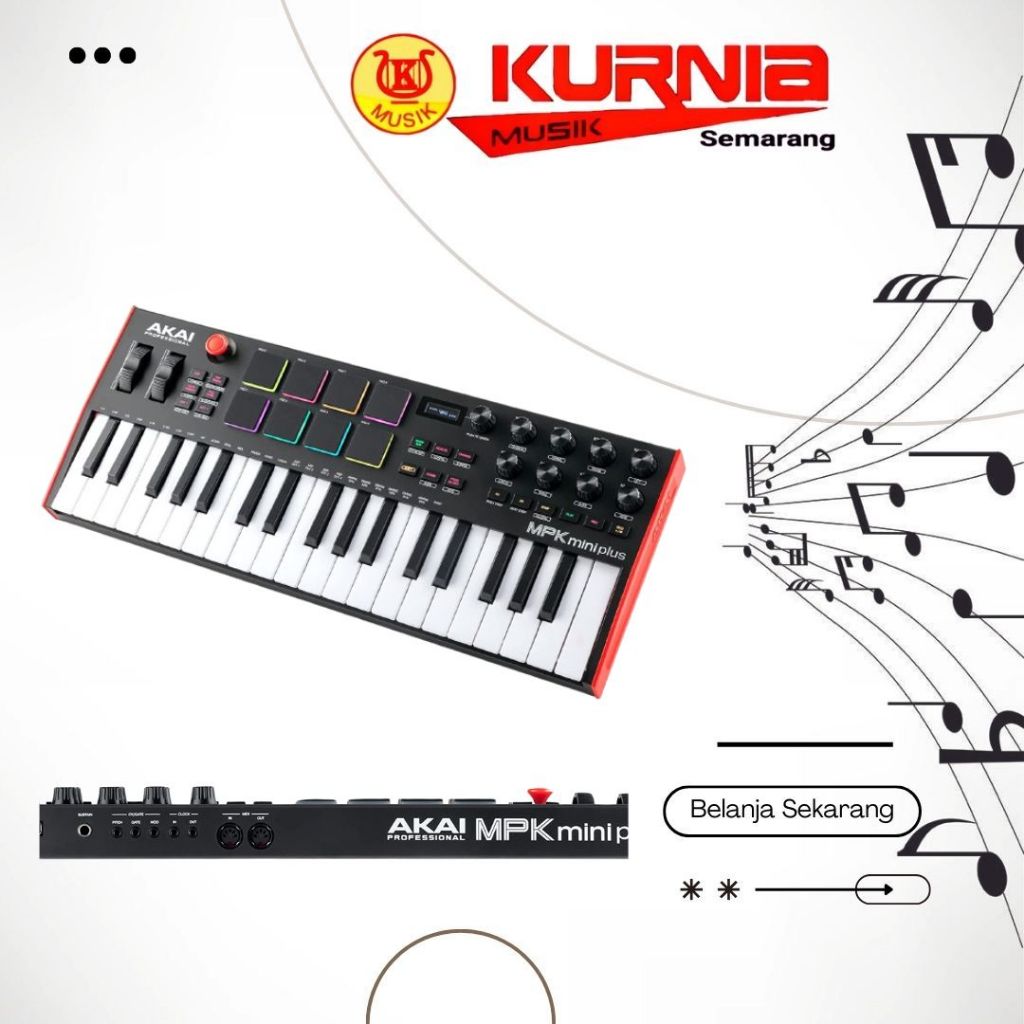AKAI MPK MINI PLUS - MPK MINI PLUS 37 Keys Midi Controller