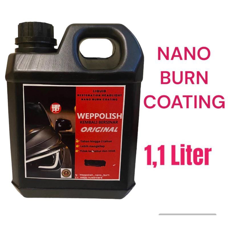 Liquid Nano Burn Coating poles Cover lampu mobil