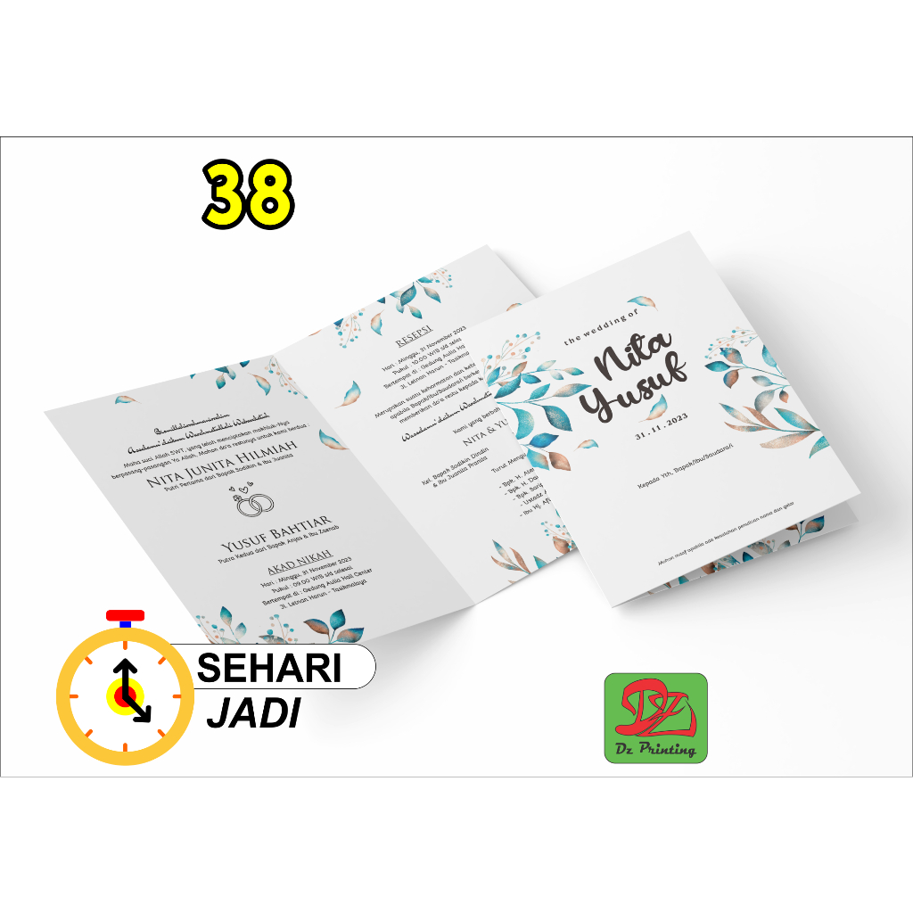 UNDANGAN PERNIKAHAN  VINTAGE  (foto)  Tanpa Minimal Order*  elegan, Murah, Proses  satu hari jadi, Tebal, Banyak Gratisnya-38