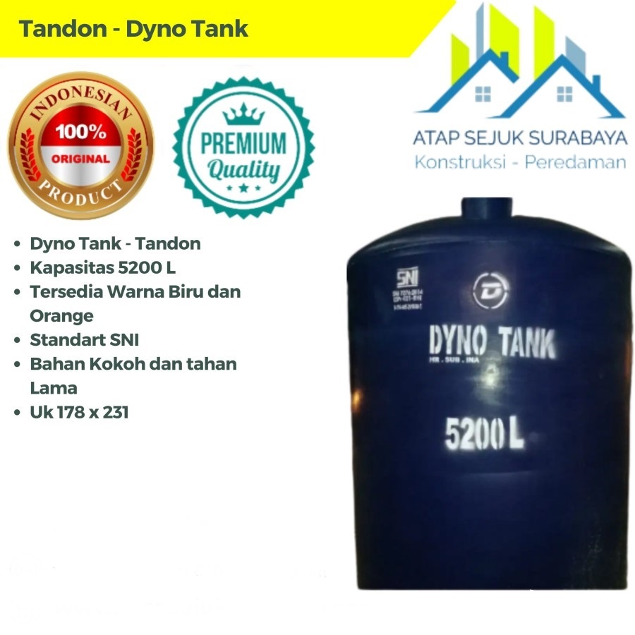 Tandon Air Merk Dyno Tank 5200 Liter