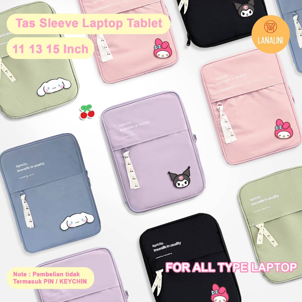 Tas Laptop Wanita Korea Aesthetic Puffy 13 13.3 inch Sleeve Pouch Sarung macbook Pro Air M1 M2 M3 20