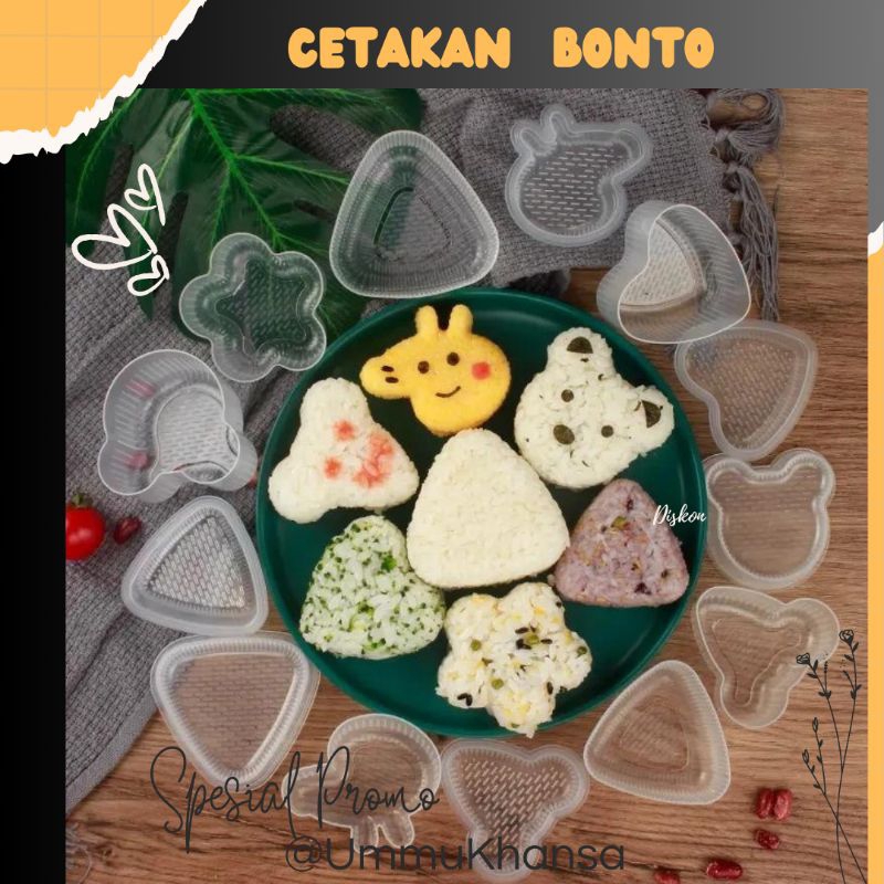 cetakan nasi bento karakter/ cetakan nasi /cetakan nasi bento