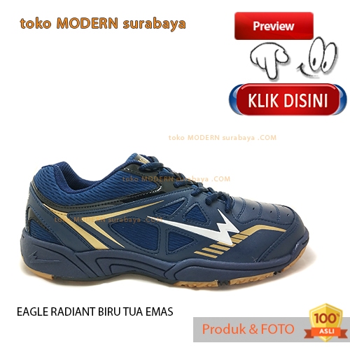 UKURAN JUMBO Sepatu olahraga badminton pria EAGLE RADIANT