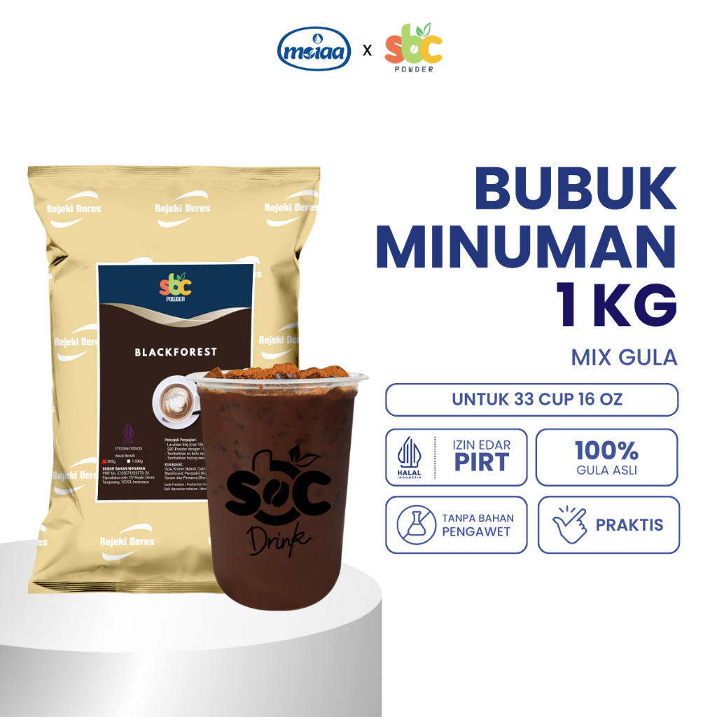 

MOIAA x SBC - Bubuk Minuman Sbc Drink 1 Kg / Bubuk Minuman Kiloan