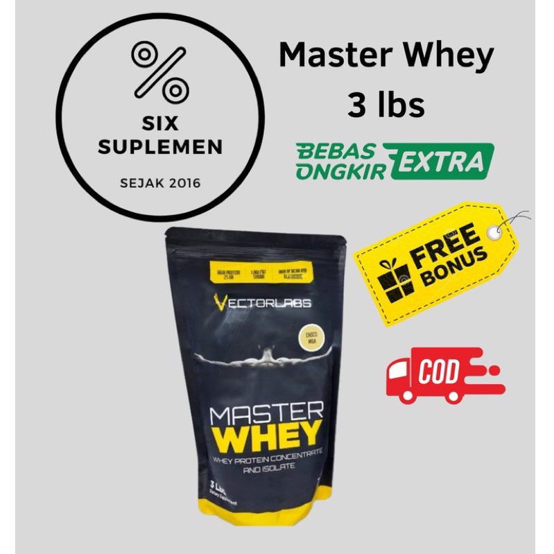 

Master Whey 3 LBS rasa LECI / 850gr By Vectorlabs