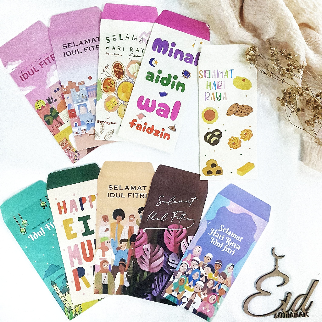 

[ISI 10 LEMBAR] AMPLOP LEBARAN 2025 / AMPLOP ANGPAU IDUL FITRI 2025 by. TOOKE