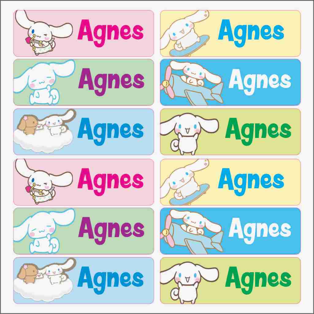 

Label Nama Vynil Cinnamoroll Tahan Air