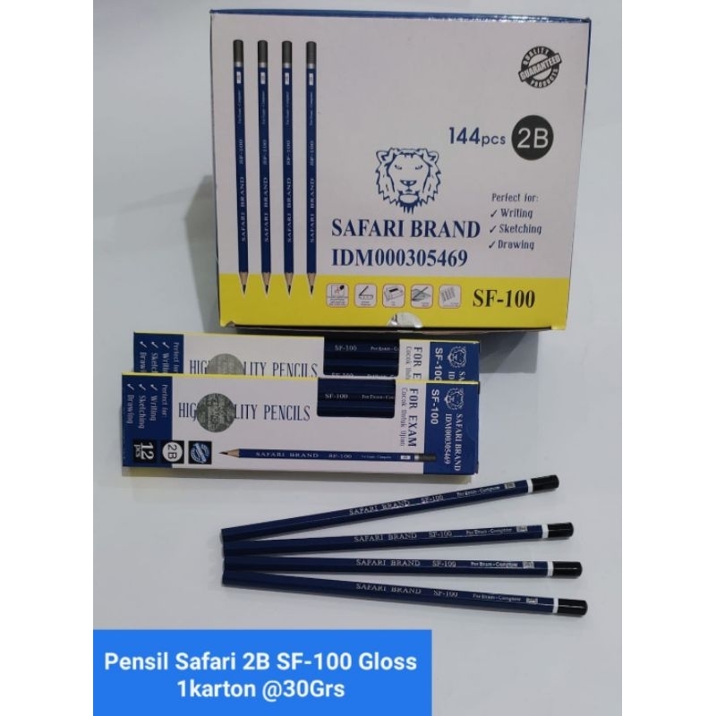 

PENCIL 2B SAFARI GLOSS / ISI 12 PCS